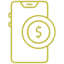 Icon indicating optimized business cost management.